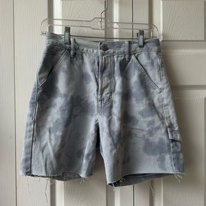 PacSun | Blue tie dye Ultra High Wasted Vintage Denim Shorts size 26